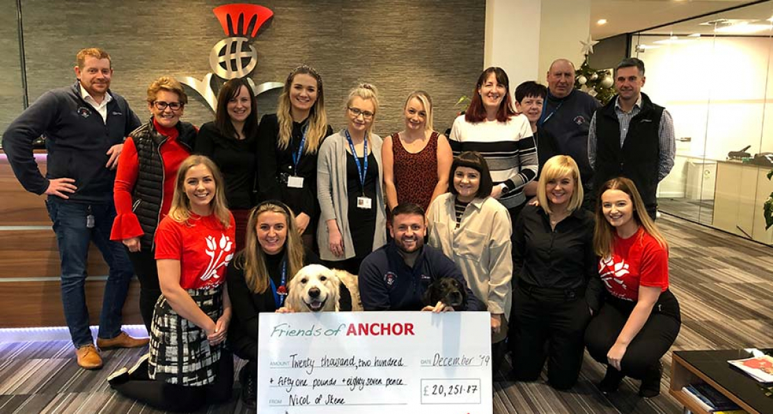 Local firm Nicol of Skene raises over £20,000 for Friends of ANCHOR 