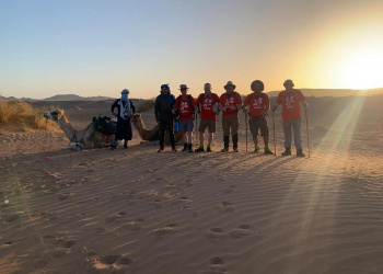 Locals prepare for Sahara trek